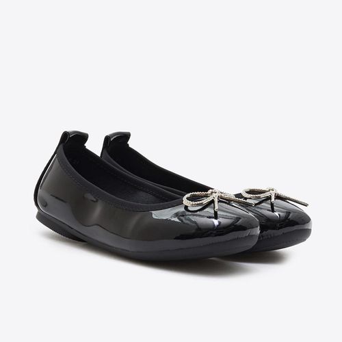 Giày Trẻ Em Pazzion BB1603-6 - BLACK - Màu Đen Size 20